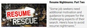 Resume Rescue Article
