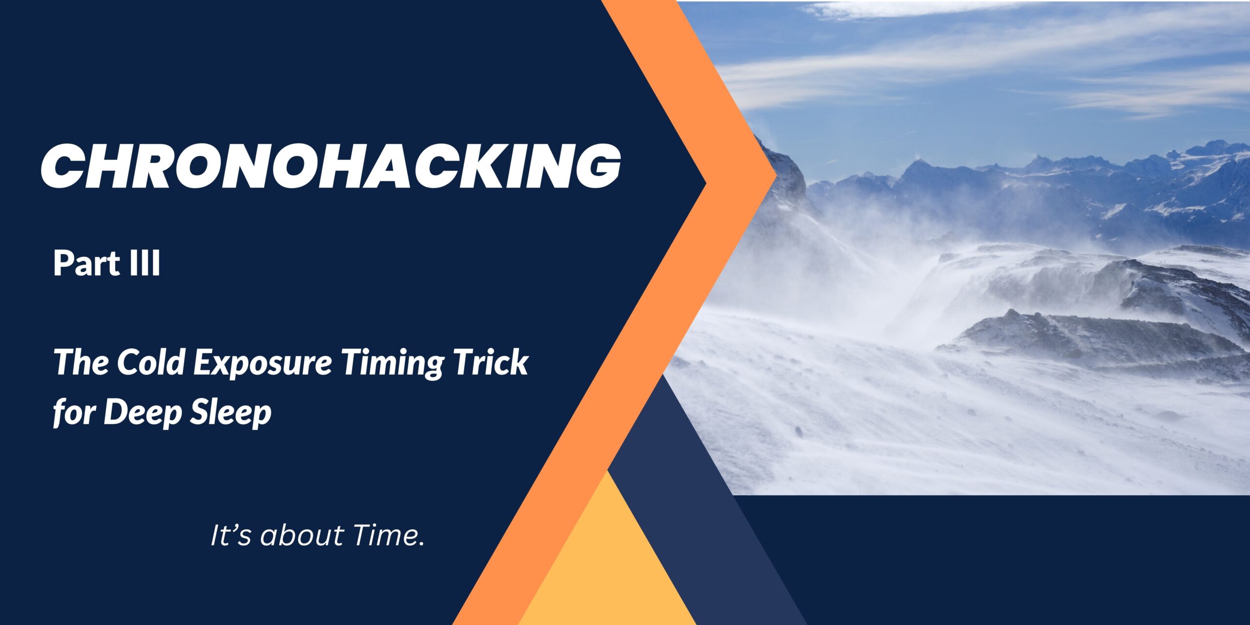 The Cold Exposure Timing Trick for Deep Sleep