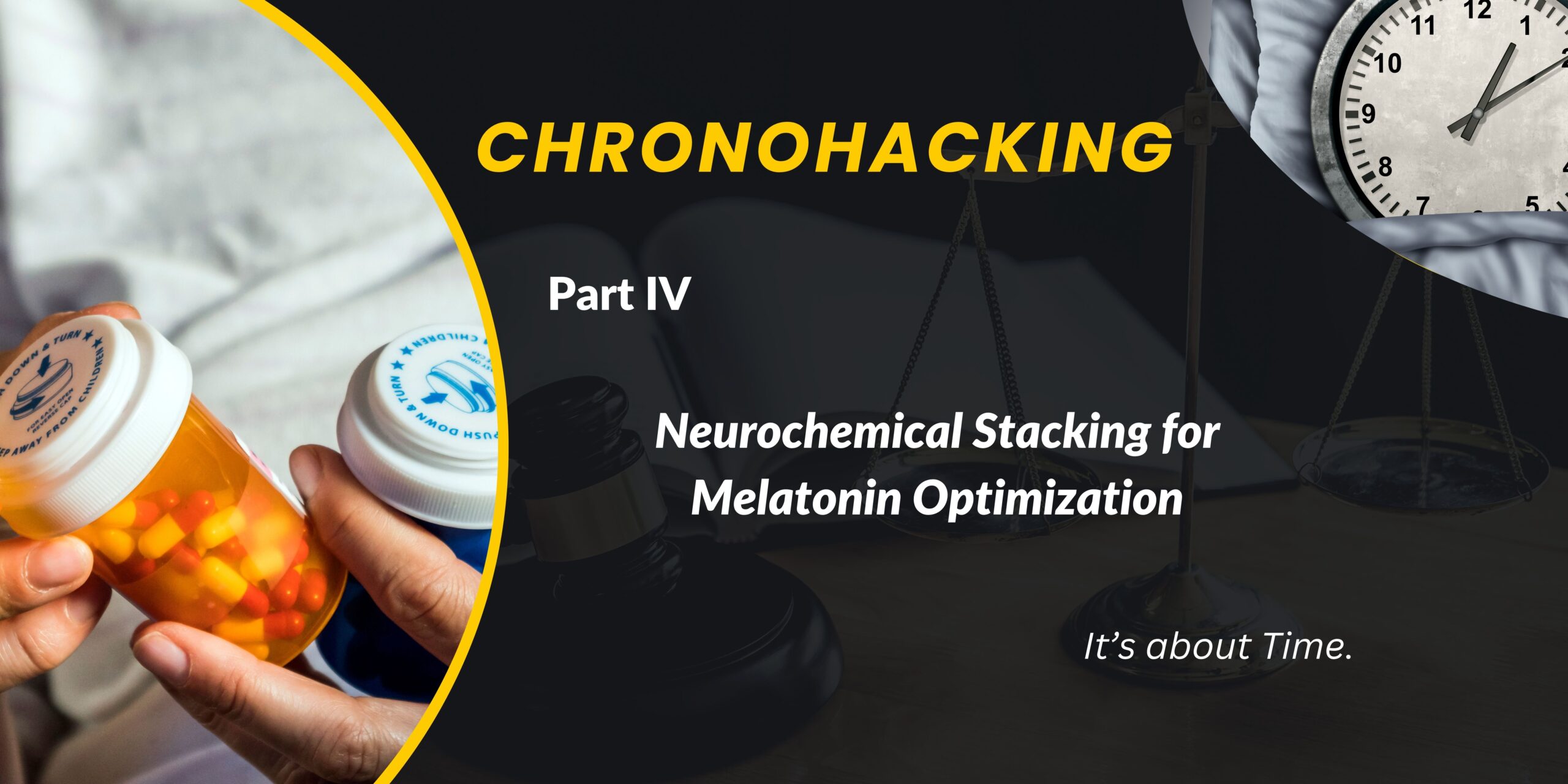 Chronohacking:  Neurochemical Stacking for Melatonin Optimization