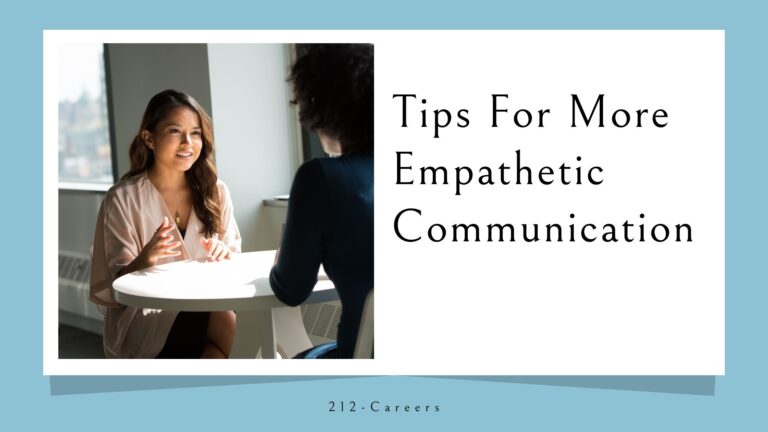 Tips for More Empathic Communication