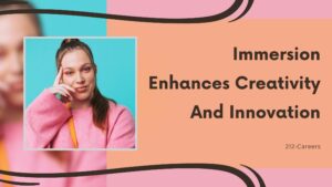 Immersion Enhances Creativity and Innovation